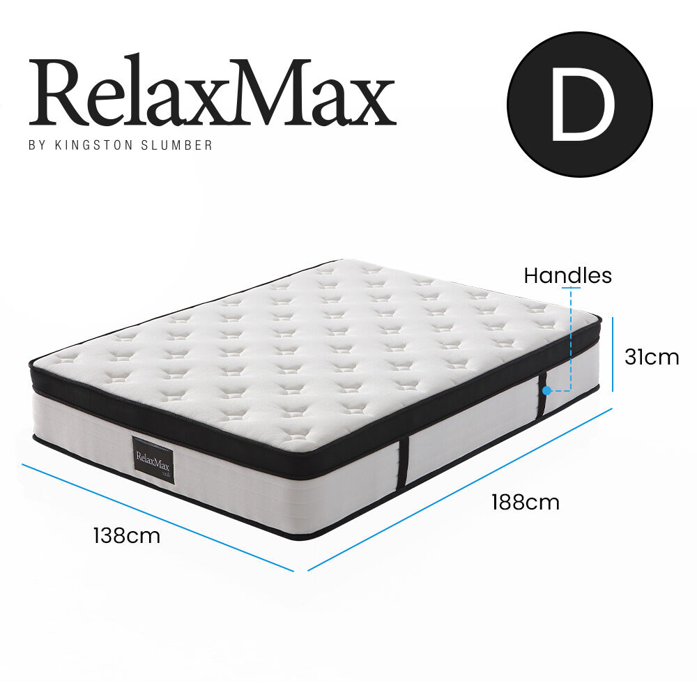 Kingston Slumber RelaxMax 31cm Medium Pocket Spring Mattress