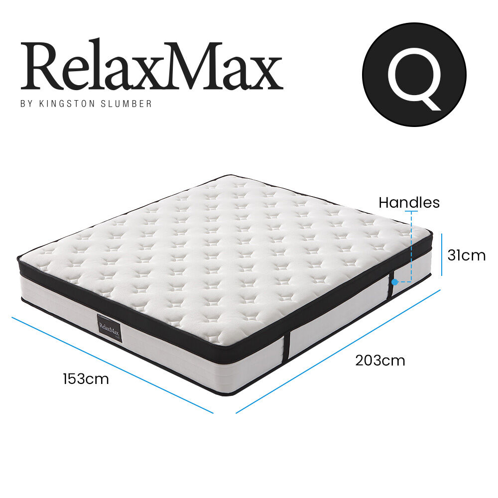 Kingston Slumber RelaxMax 31cm Medium Pocket Spring Mattress