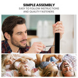 Kingston Slumber 2in1 Single Metal Bunk Bed Frame, with Modular Design, Dark Matte Grey