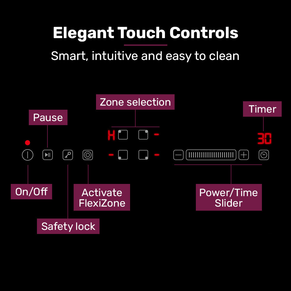 60cm 4 Zone Ceramic Electric Cooktop
