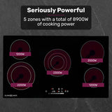 90cm 5 Zone Ceramic Electric Cooktop