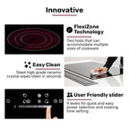 90cm 5 Zone Ceramic Electric Cooktop