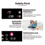 90cm 5 Zone Ceramic Electric Cooktop