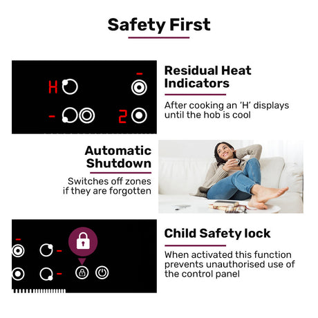 90cm 5 Zone Ceramic Electric Cooktop