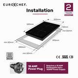 30cm Dual Zone Induction Cooktop - 3300W