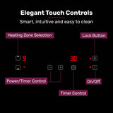 30cm Dual Zone Induction Cooktop - 3300W