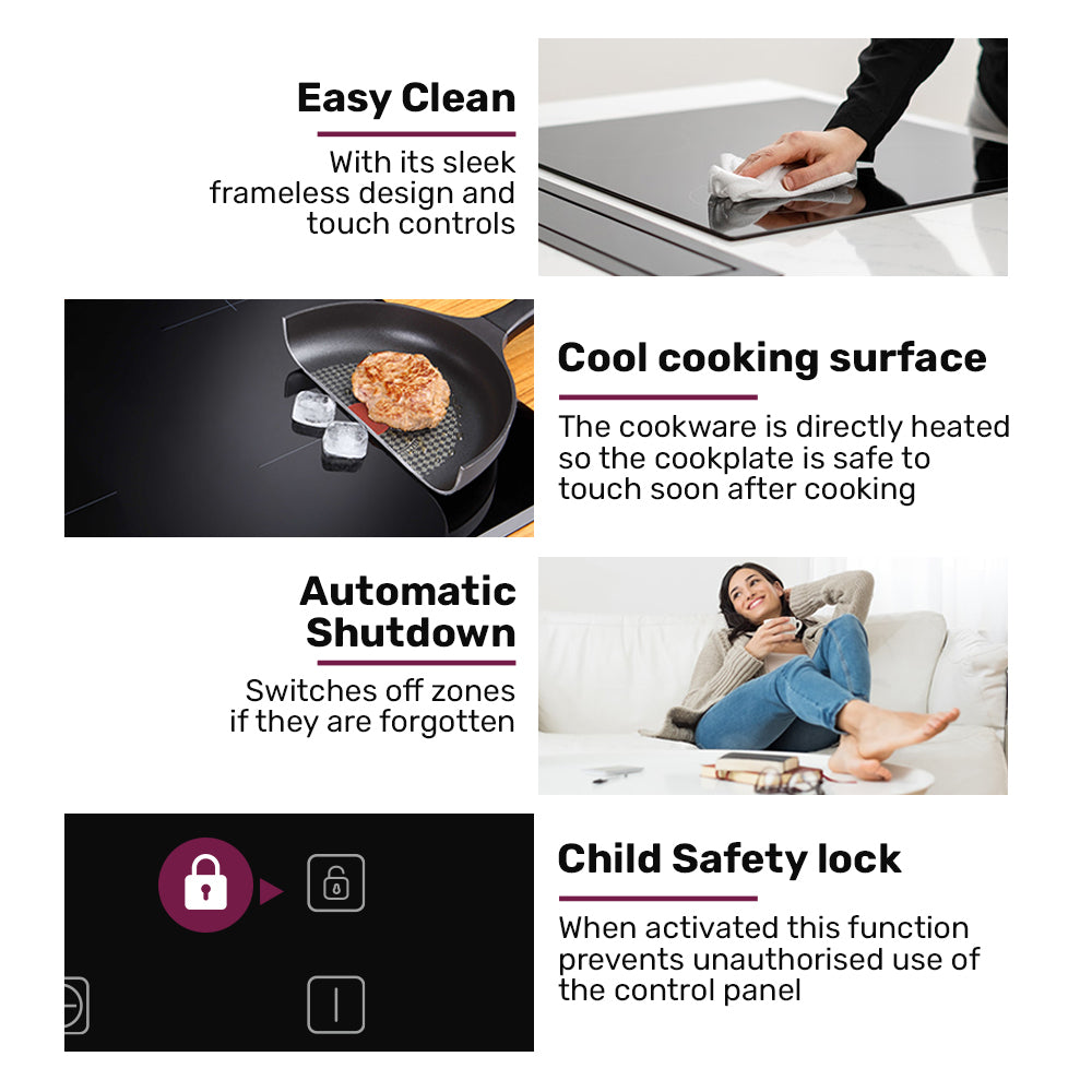 30cm Dual Zone Induction Cooktop - 3300W