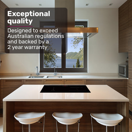 60cm 4 Zone Induction Cooktop with FlexZone