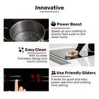 60cm 4 Zone Induction Cooktop, 7200W