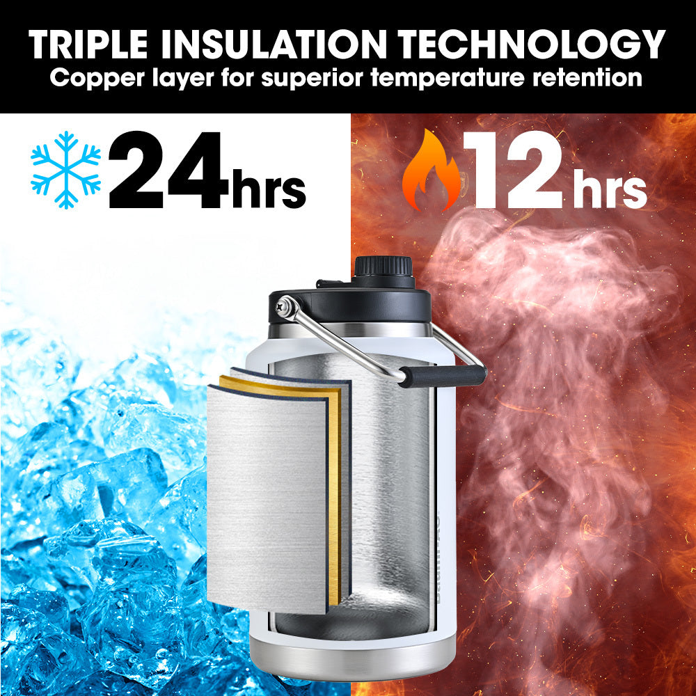 Baumr-AG 3.8L Insulated Stainless Steel Water Bottle