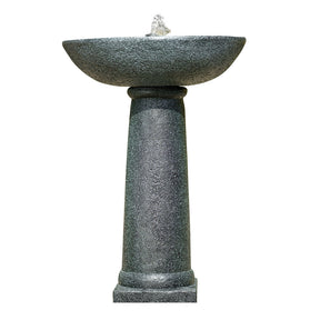 Contemporary Solar Water Feature Bird Bath