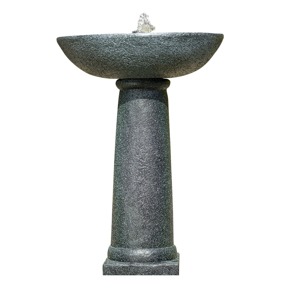 Contemporary Solar Water Feature Bird Bath