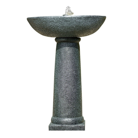 Contemporary Solar Water Feature Bird Bath