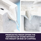 Contemporary Solar Water Fountain with LED Lights