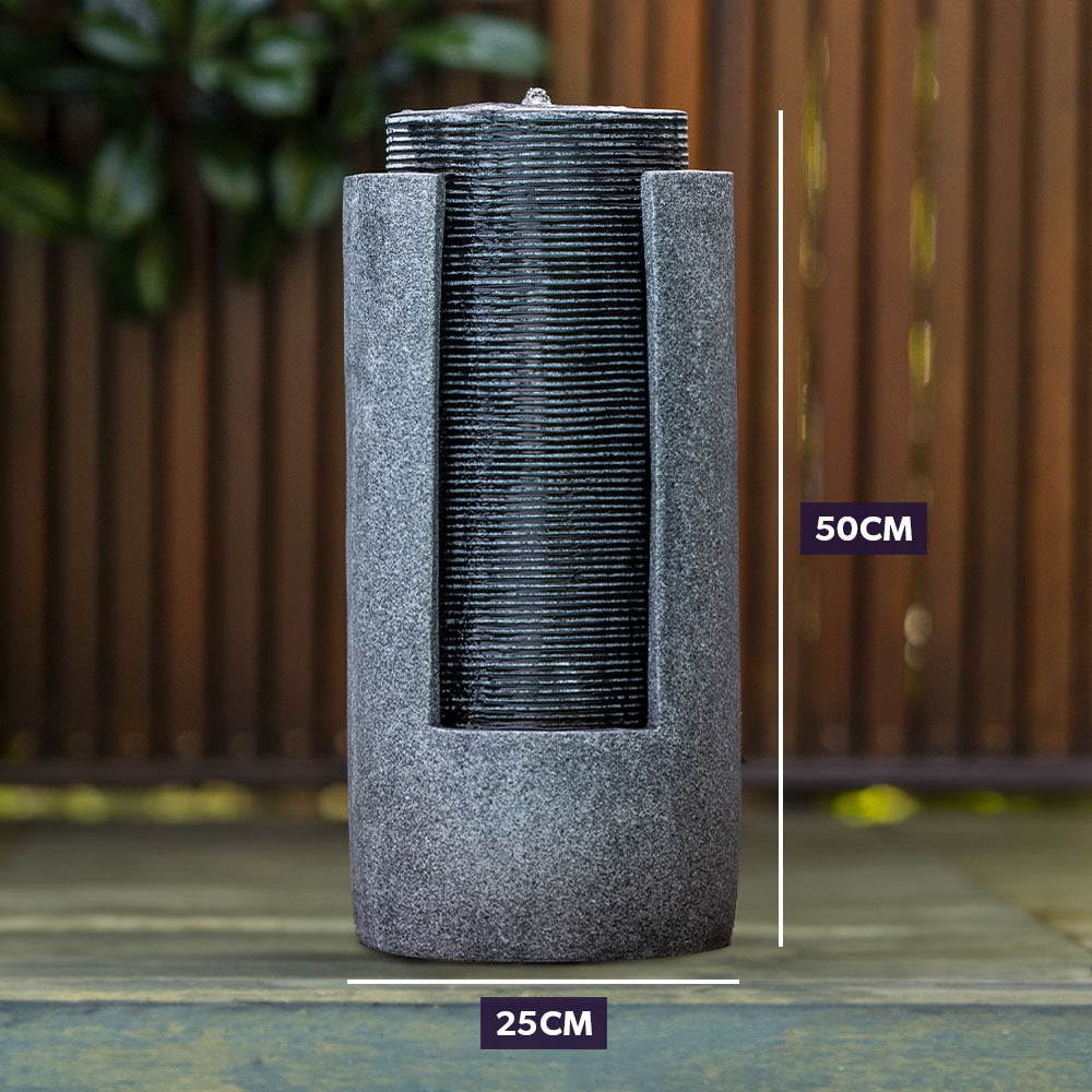 Two Tone Solar Tower Water Fountain