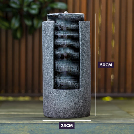 Two Tone Solar Tower Water Fountain