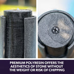 Two Tone Solar Tower Water Fountain