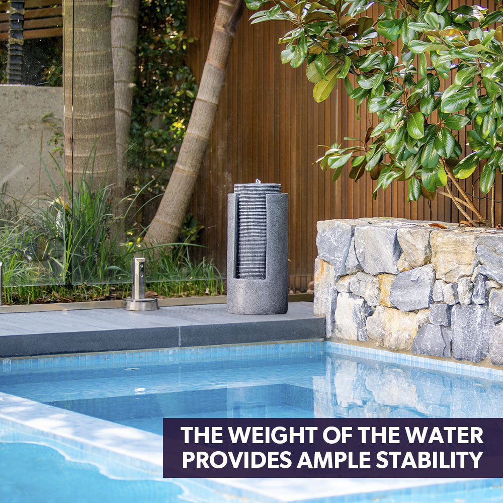 Two Tone Solar Tower Water Fountain