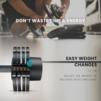 ATIVAFIT 12.5kg Adjustable Weight Dumbbell, for Home Gym Fitness Training