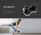 ATIVAFIT 2x Adjustable Dumbbell Set Weights Dumbbells Home Gym Interchangeable