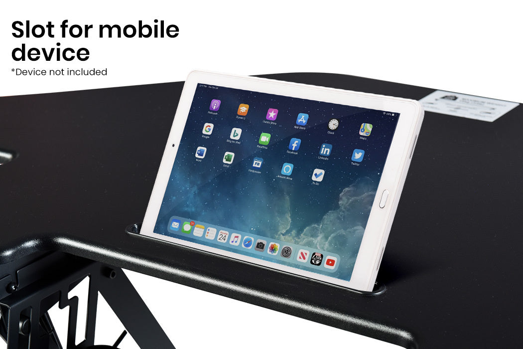 Fortia Adjustable Corner Desk Riser