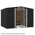 PlantCraft Galvanised Steel Garden Shed - 2.58m x 2.07m