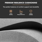 Fortia Luxury Recliner Lounge Chair – Black Faux Leather Armchair for Home Theatre and Relaxation