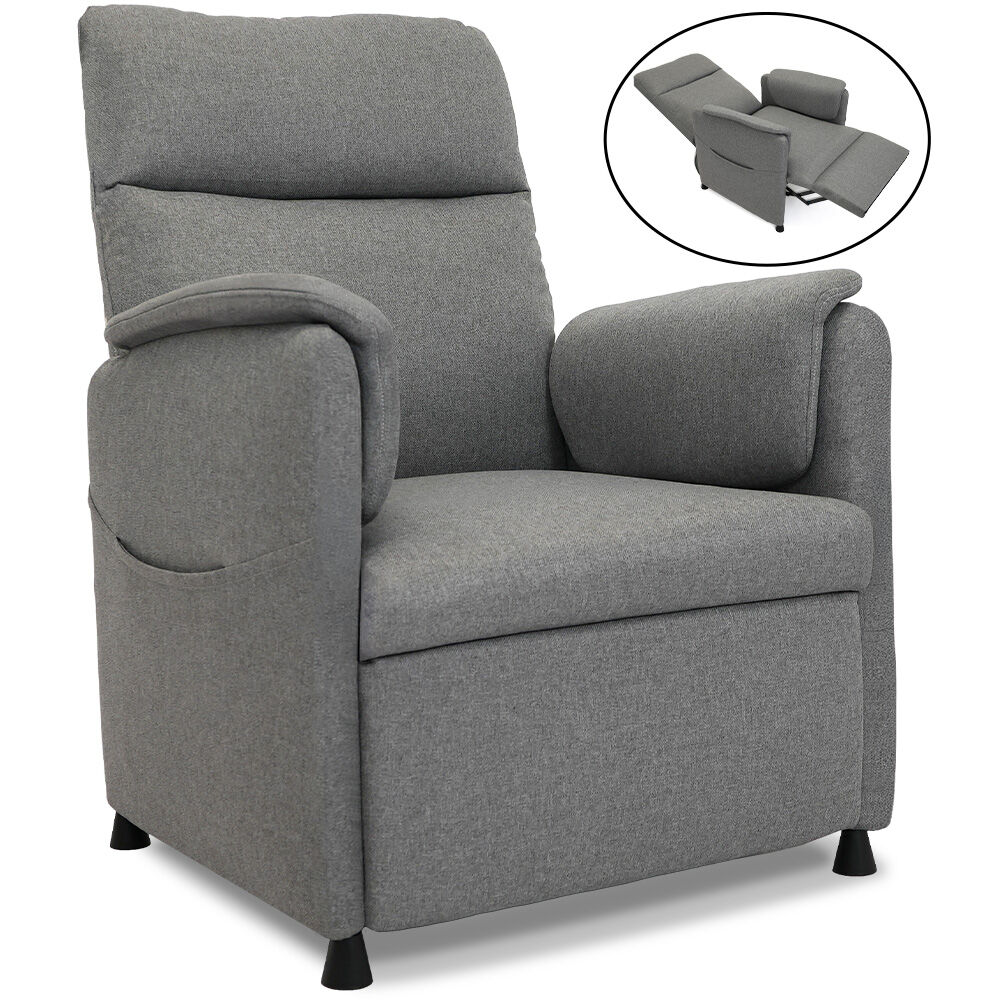 FORTIA Electric Recliner Armchair in Grey - Ultimate Comfort and Style
