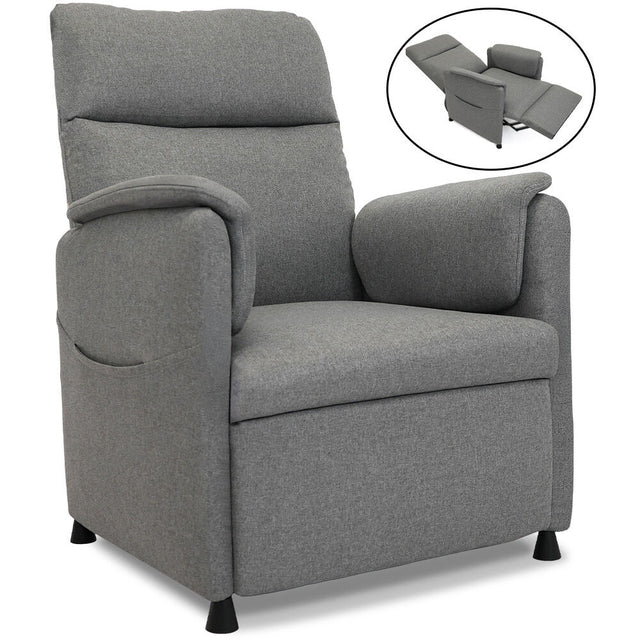 FORTIA Electric Recliner Armchair in Grey - Ultimate Comfort and Style