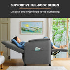 FORTIA Electric Recliner Armchair in Grey - Ultimate Comfort and Style