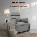 FORTIA Electric Recliner Armchair in Grey - Ultimate Comfort and Style