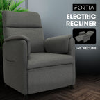 FORTIA Electric Recliner Armchair in Grey - Ultimate Comfort and Style