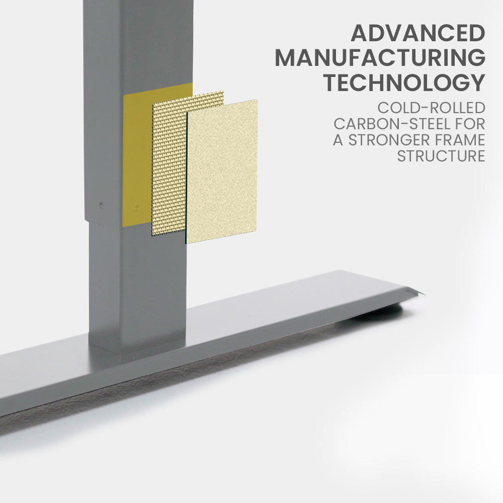 FORTIA 3-Motor Height Adjustable Corner Desk