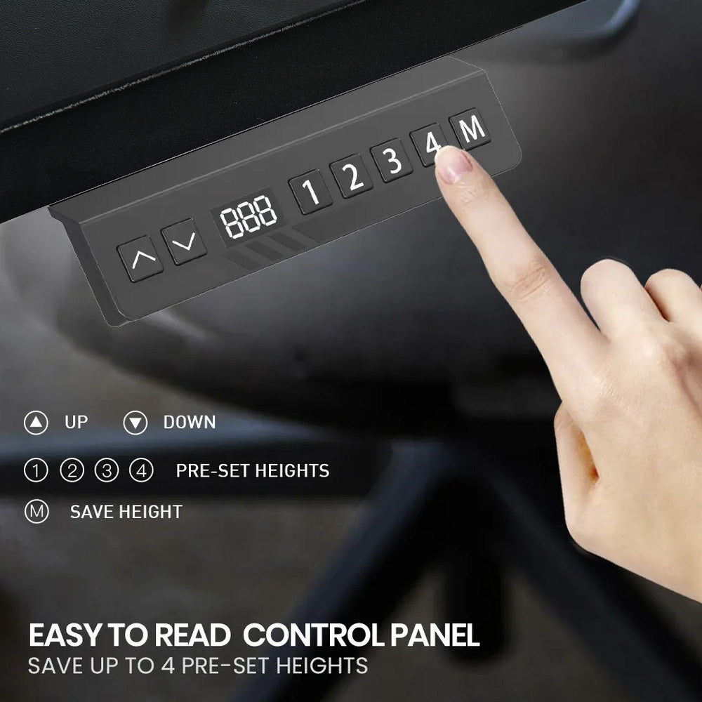 FORTIA 3-Motor Height Adjustable Corner Desk