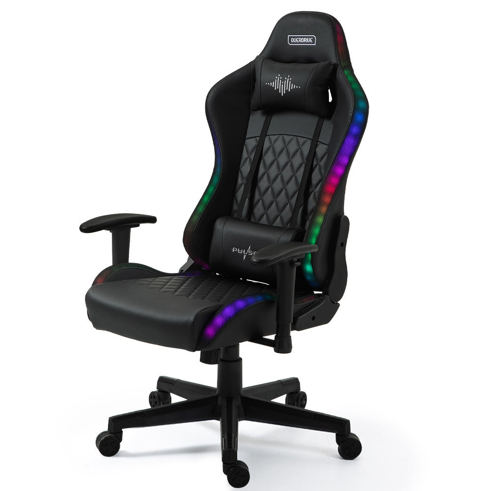 RGB LED Gaming Chair with Bluetooth Speakers