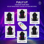 RGB LED Gaming Chair with Bluetooth Speakers