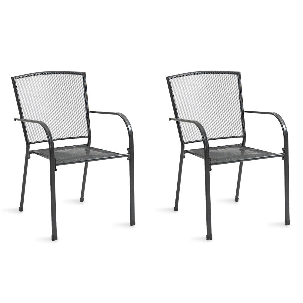 Fortia 2-Piece Outdoor Dining Chair Set