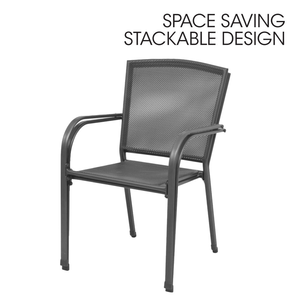 Fortia 2-Piece Outdoor Dining Chair Set