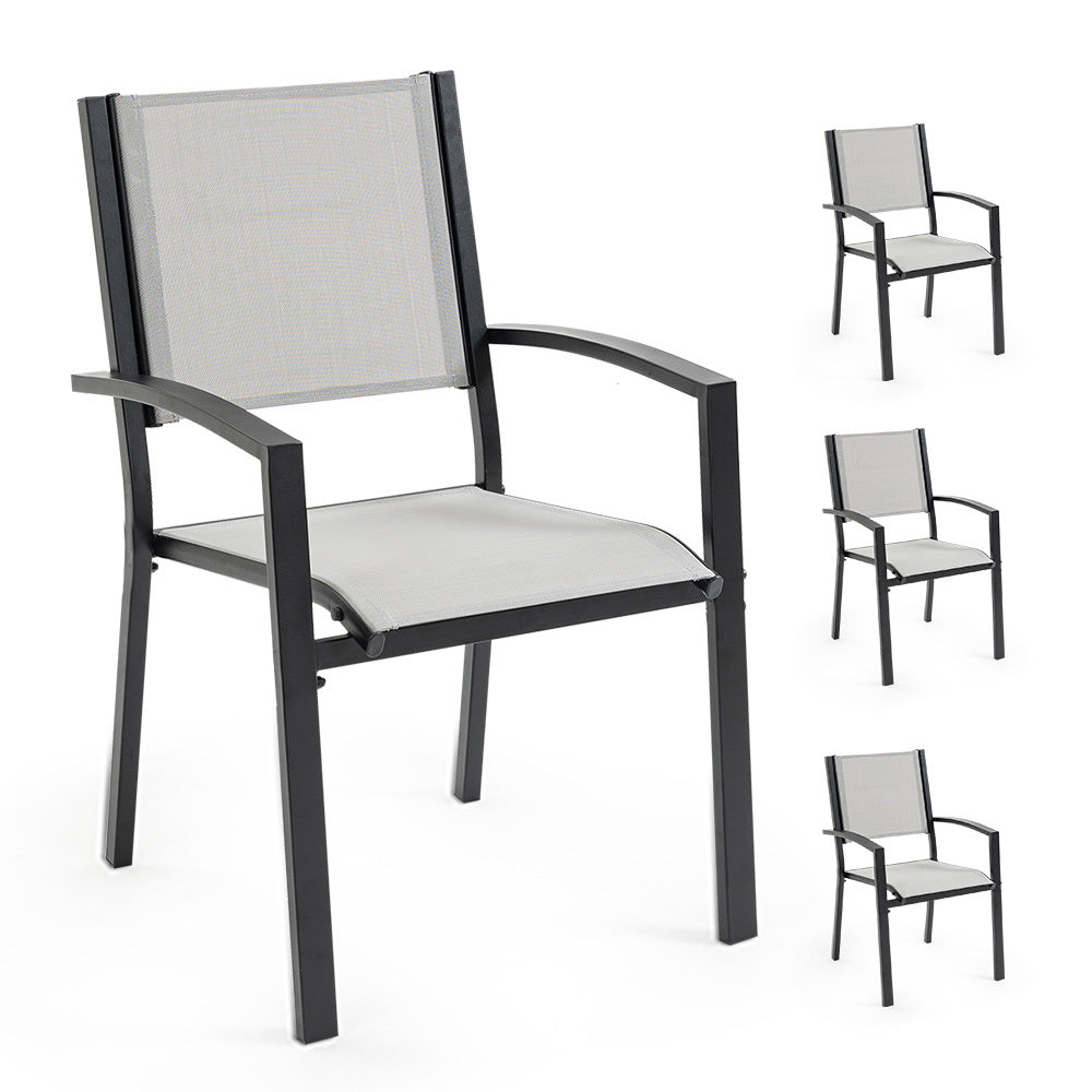 Fortia Elegant 4-Piece Outdoor Dining Chair Set