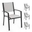 Fortia Elegant 4-Piece Outdoor Dining Chair Set