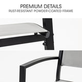 Fortia Elegant 4-Piece Outdoor Dining Chair Set