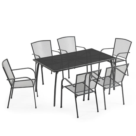 Fortia 7-Piece Elegant Outdoor Dining Set