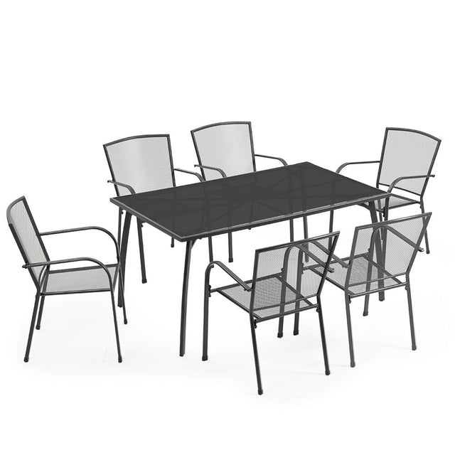 Fortia 7-Piece Elegant Outdoor Dining Set