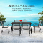 Fortia 7-Piece Elegant Outdoor Dining Set