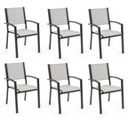 Fortia Outdoor Dining Chair Set - 6 Pieces