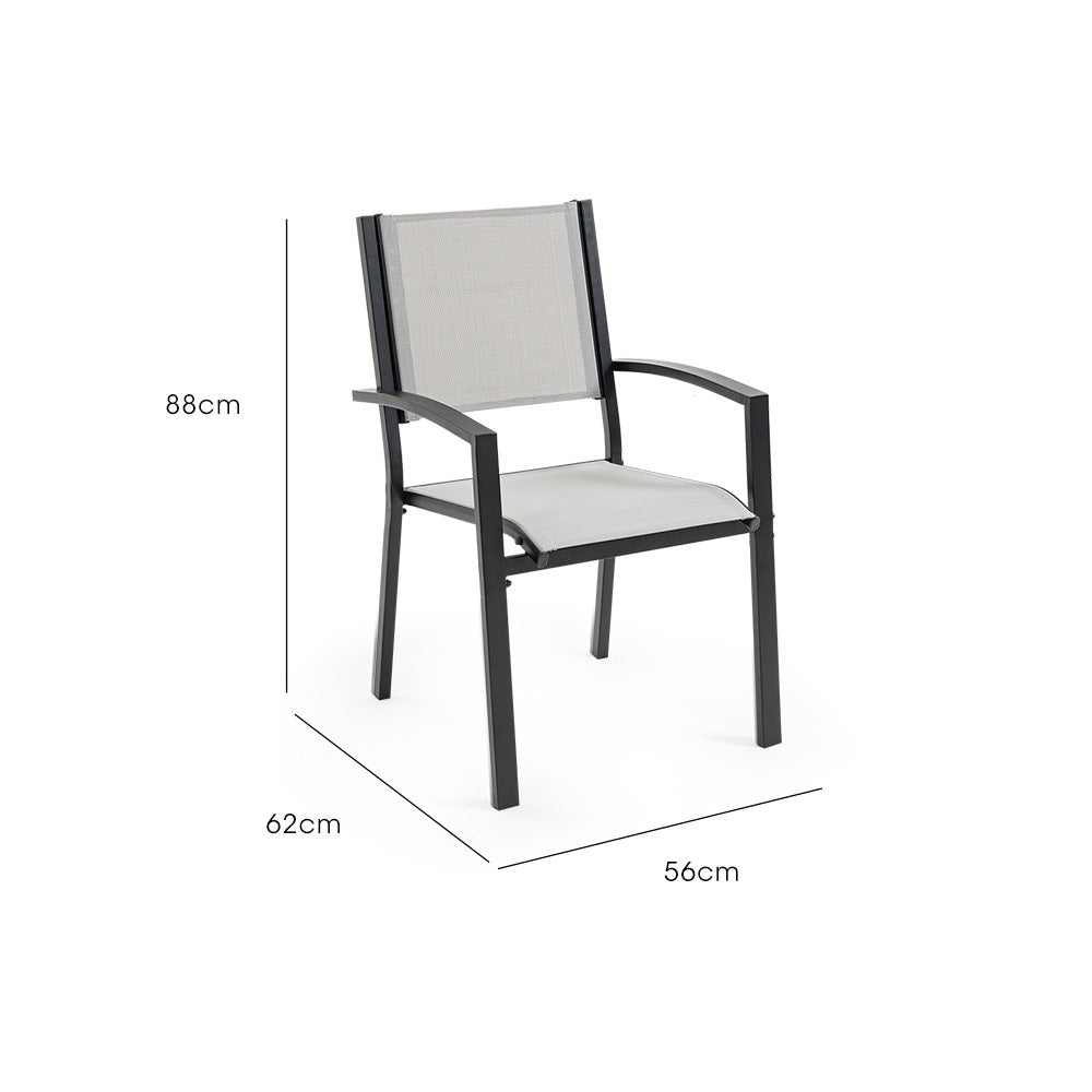 Fortia Outdoor Dining Chair Set - 6 Pieces