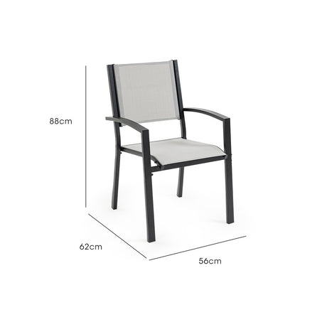 Fortia Outdoor Dining Chair Set - 6 Pieces