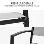 Fortia Outdoor Dining Chair Set - 6 Pieces