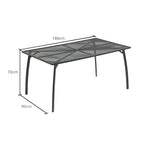 Fortia E-Coated 150x90cm Outdoor Dining Table