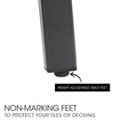 Fortia E-Coated 150x90cm Outdoor Dining Table